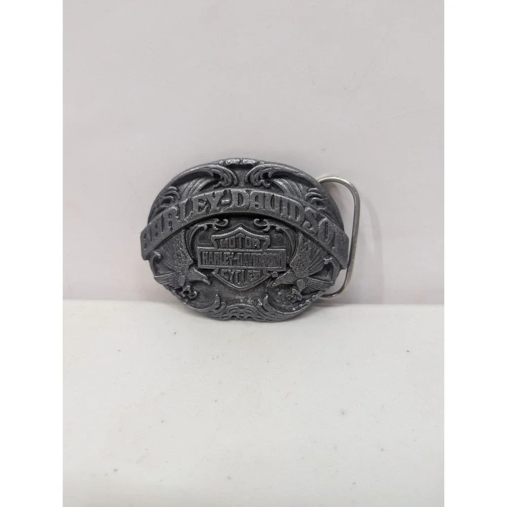 Vtg 1991 Harley-Davidson Belt Buckle Official Licensed Siskiyou N-88 Eagle USA